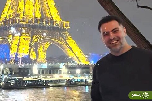 ویدئو | جشن کریسمسی علی ضیاء در کنار برج ایفل