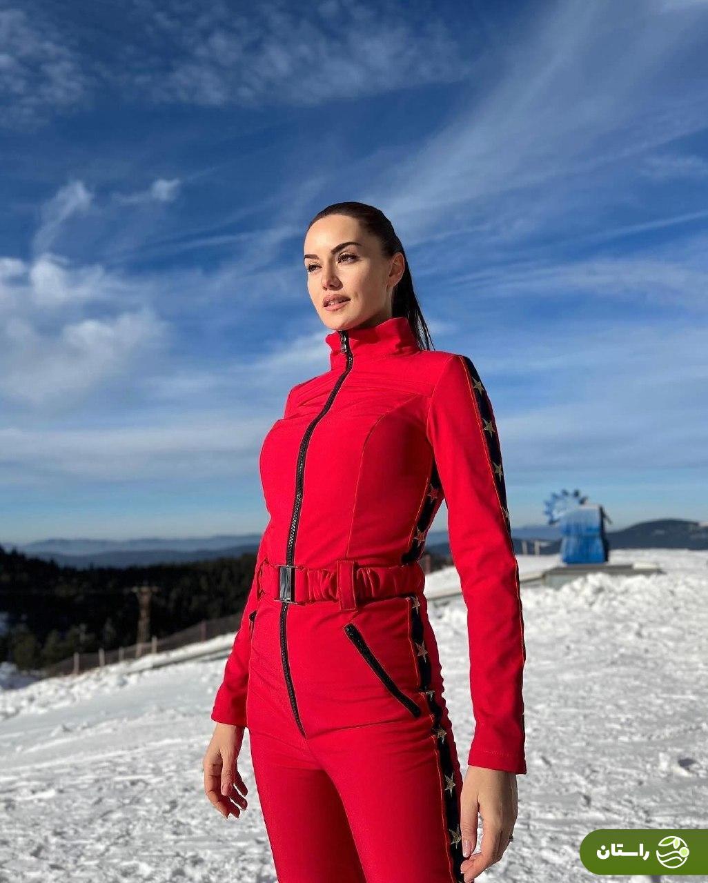 تصاویر |‌ تعطیللات زمستانی فحریه اوجن به همراه همسر و فرزندانش