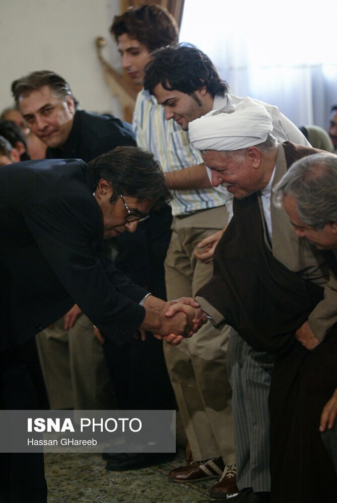 عکسی خاص و کمتر دیده شده از هاشمی رفسنجانی و خسرو شکیبایی
