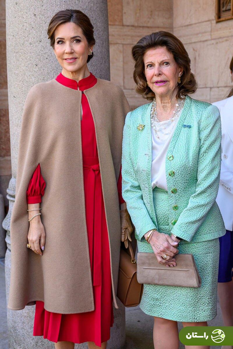 تصاویر | سبک پوشش قرمز کریسمسی «ملکه دانمارک»