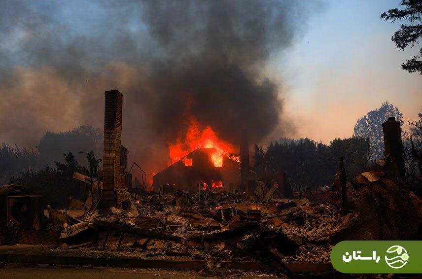 تصاویر |‌ آتش‌سوزی مهیب در لس‌آنجلس؛ خانه چند سلبریتی سوخت!