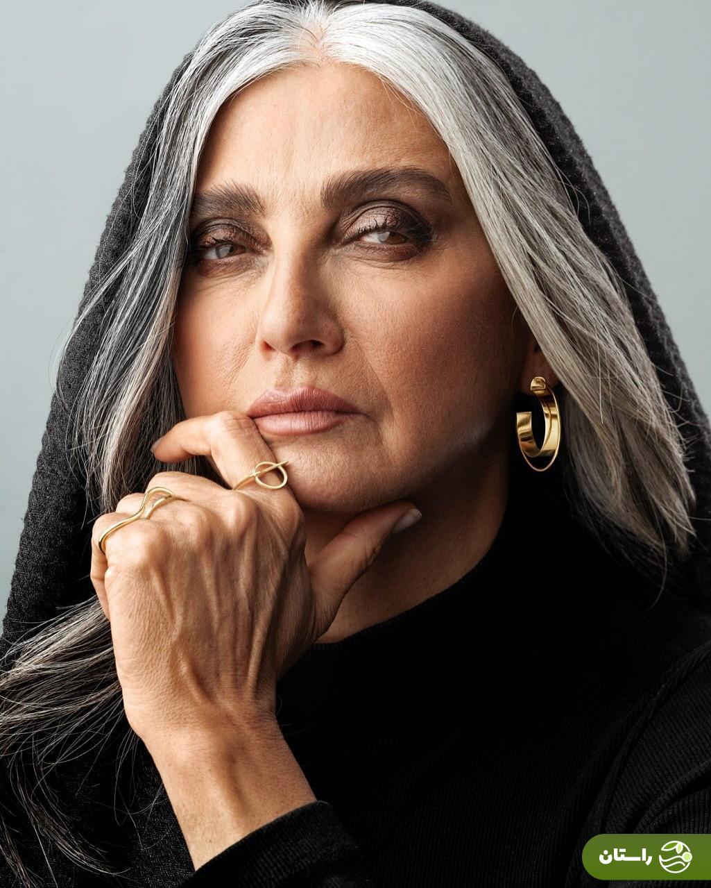 تصاویر | رویا جاویدنیا، بازیگر ۵۹ ساله سینمای ایران مدل برند جواهرات شد