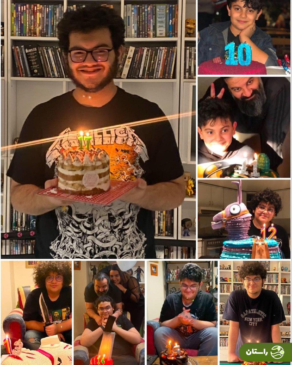 تصاویر خاص شقایق دهقان و مهراب قاسمخانی از جشن تولد پسرشان