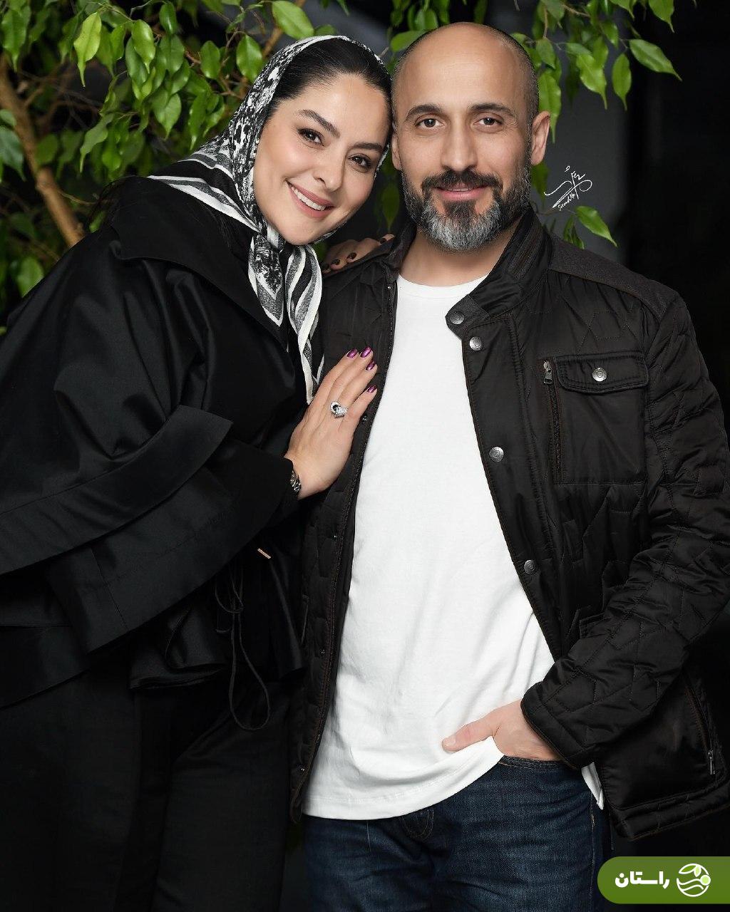 تصاویر | مارال بنی‌آدم و همسرش، ملیکا شریفی‌نیا و پدر و مادر در اکران پروین