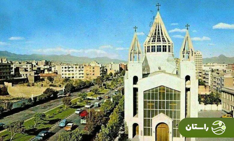 تصاویری قدیمی از کلیسای مهم ارامنه در تهران