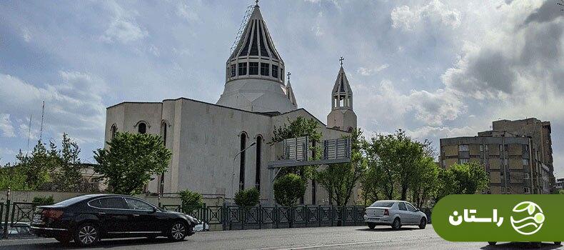 تصاویری قدیمی از کلیسای مهم ارامنه در تهران