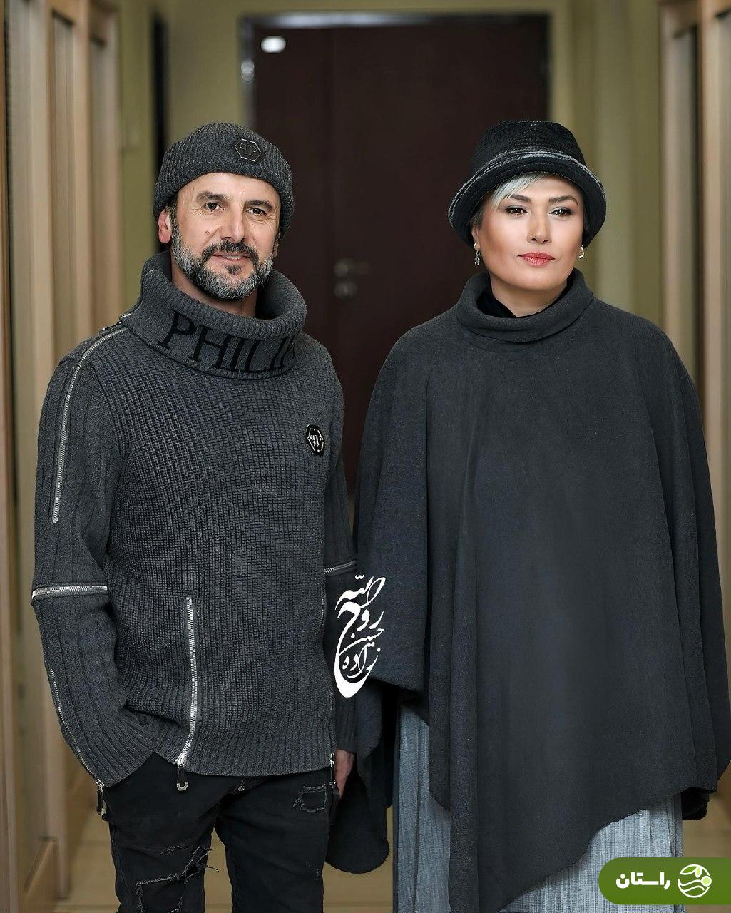 تصاویر دو نفره از امین حیایی و لادن مستوفی