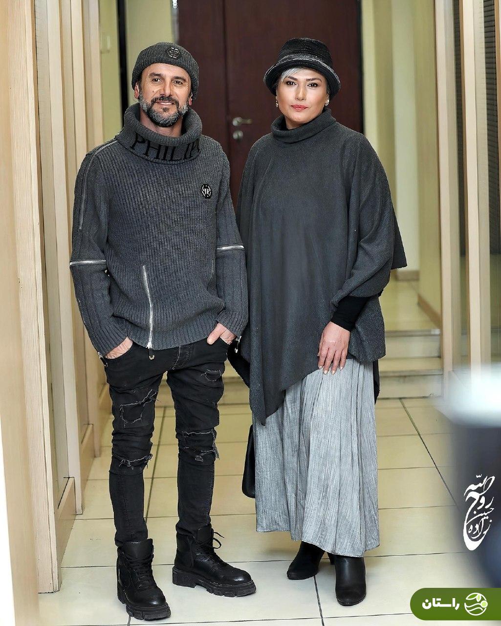 تصاویر دو نفره از امین حیایی و لادن مستوفی