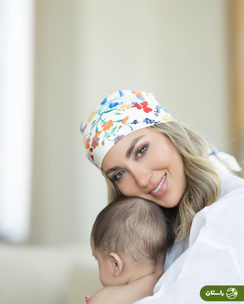 عکس | مینا مختاری، همسر بهرام رادان در کنار پسرش