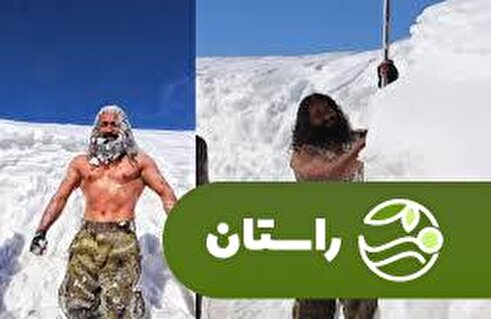 ویدئو | قدرتنمایی مرد برفی افغانستان با شمشیر ذوالفقار!
