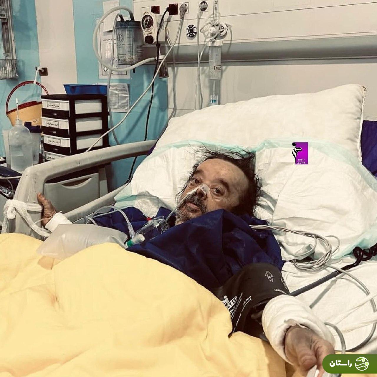 عکس غم‌انگیز اسدالله یکتا روی تخت بیمارستان