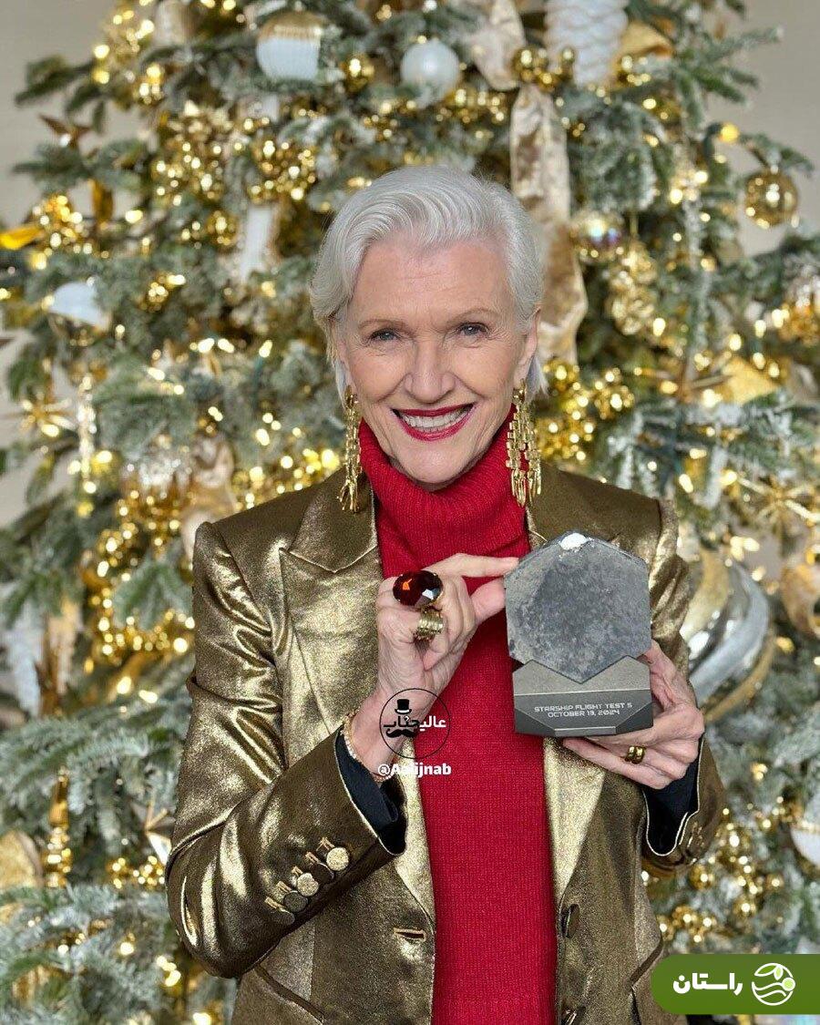 عکس | هدیه ویژه و فضایی ایلان ماسک به مادرش