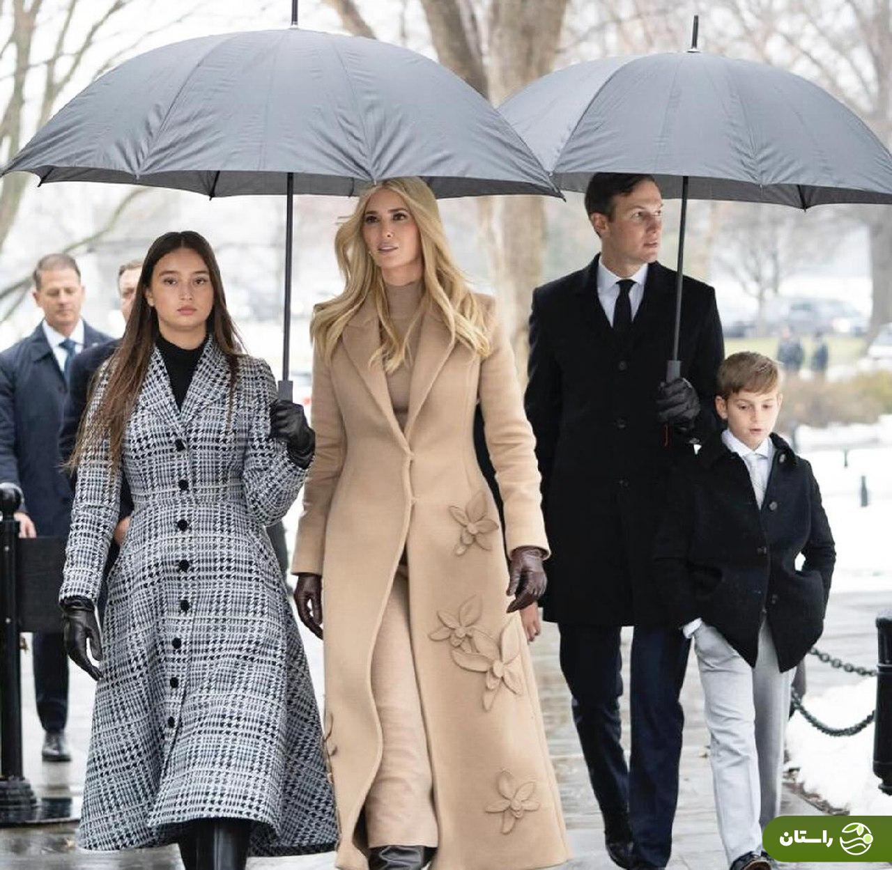تصاویر | استایل ایوانکا ترامپ، همسر و فرزندانش در مراسم تجلیل از سربازان گمنان