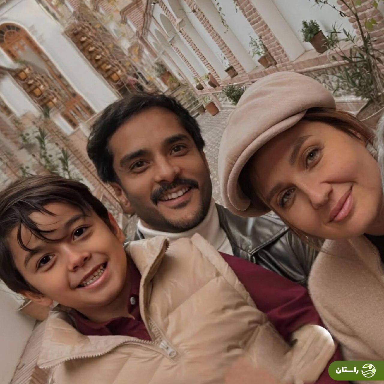 سلفی ساعد سهیلی، گلوریا هاردی و پسرشان