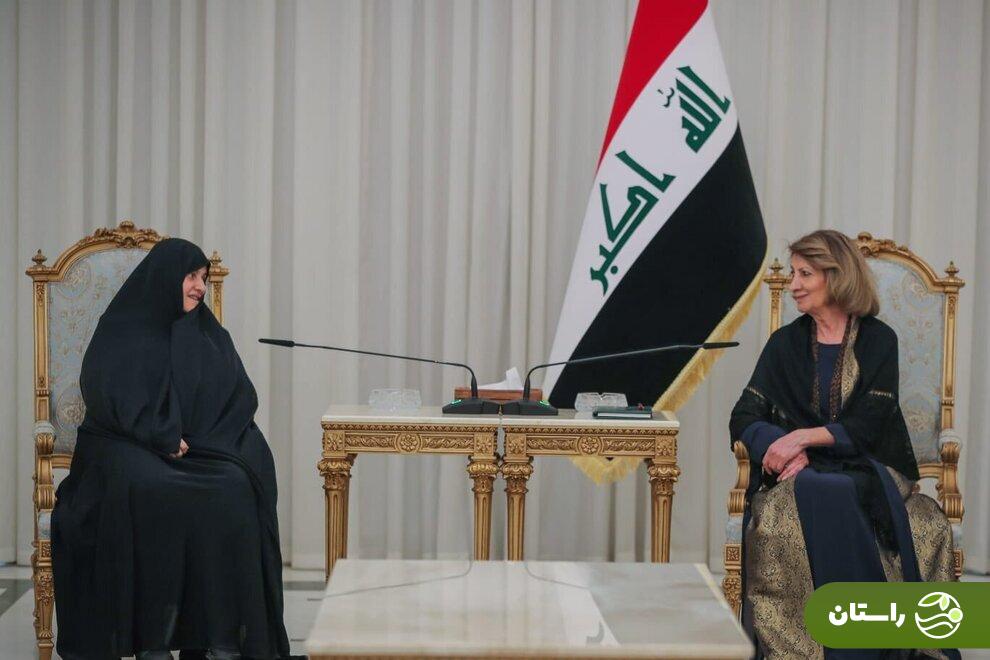 تصاویر | دیدار خبرساز جمیله علم الهدی با بانوی اول عراق