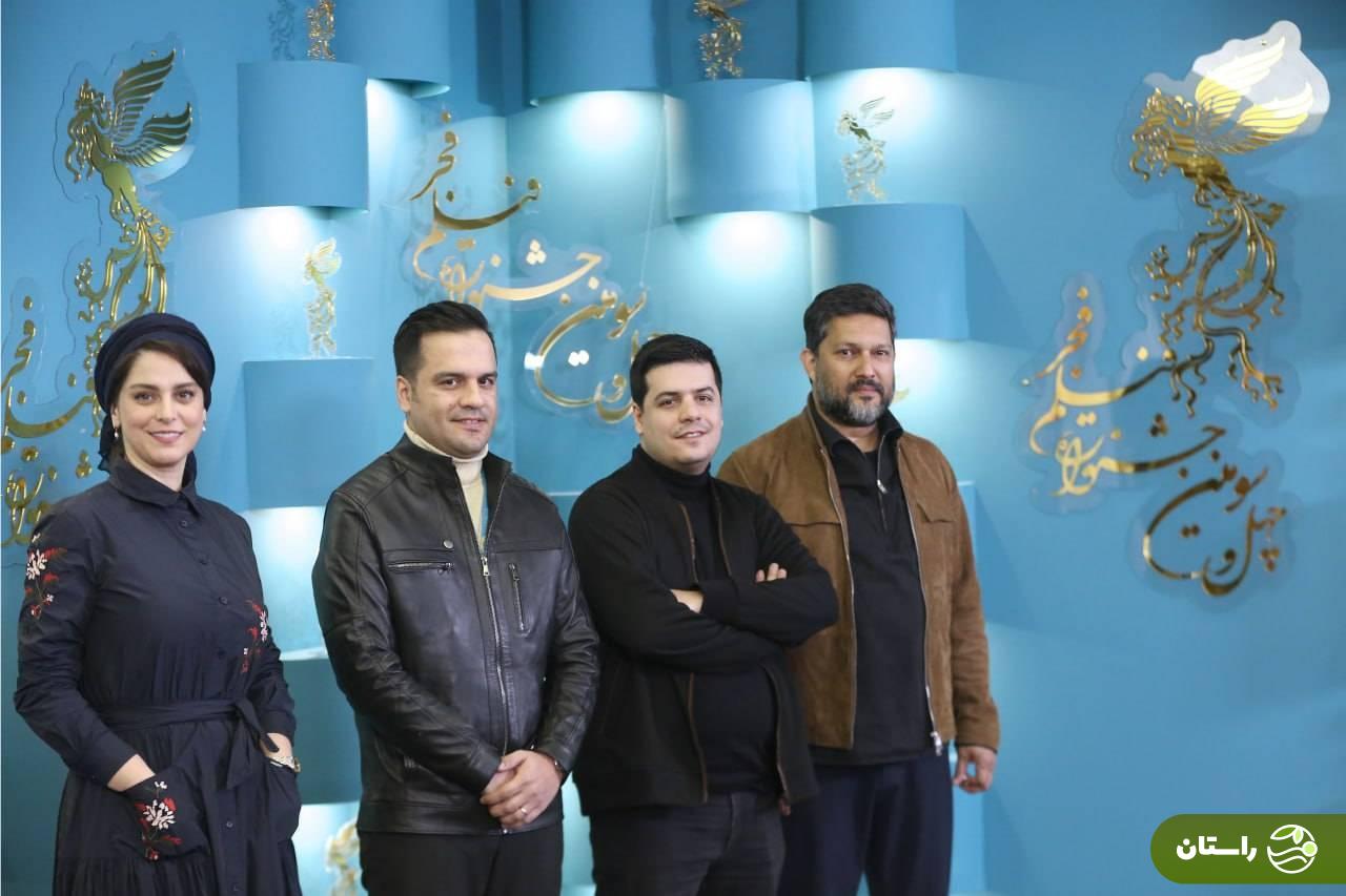 تصاویر | ژست‌های حامد بهداد، غزل شاکری و همسرش در فتوکال فیلم سینمایی «ژولیت و شاه»