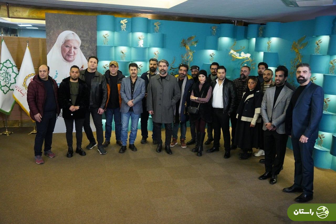 تصاویر | خاطره اسدی، امیر آقایی و هومن حاجی عبداللهی در اکران اکران فیلم شمال از جنوب غربی