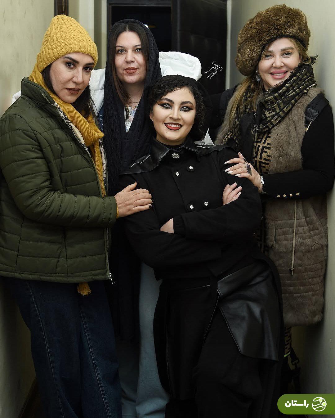 تصاویر | بهاره رهنما، نسیم ادبی، گیتی قاسمی و مریم مومن در پشت صحنه تئاتر «راه خروجی نیست»