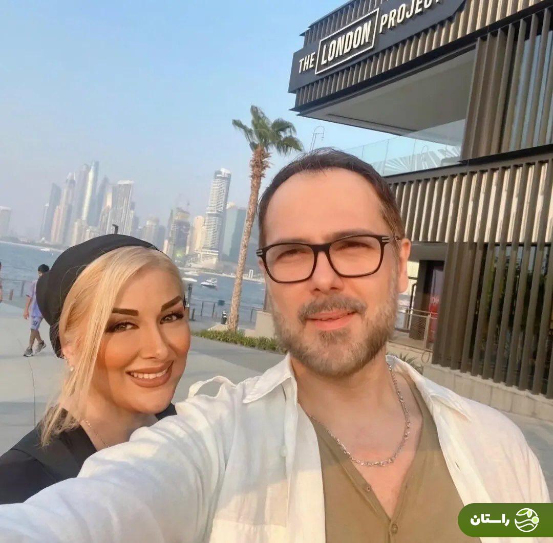 تصویر | سلفی تازه کوروش تهامی و همسرش در دبی تصویر | سلفی تازه کوروش تهامی و همسرش در دبی