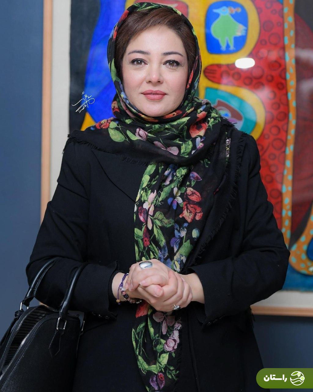 تصاویر | استایل متفاوت و خاص شیدا یوسفی در نمایشگاه نقاشی ثمره بختیاری