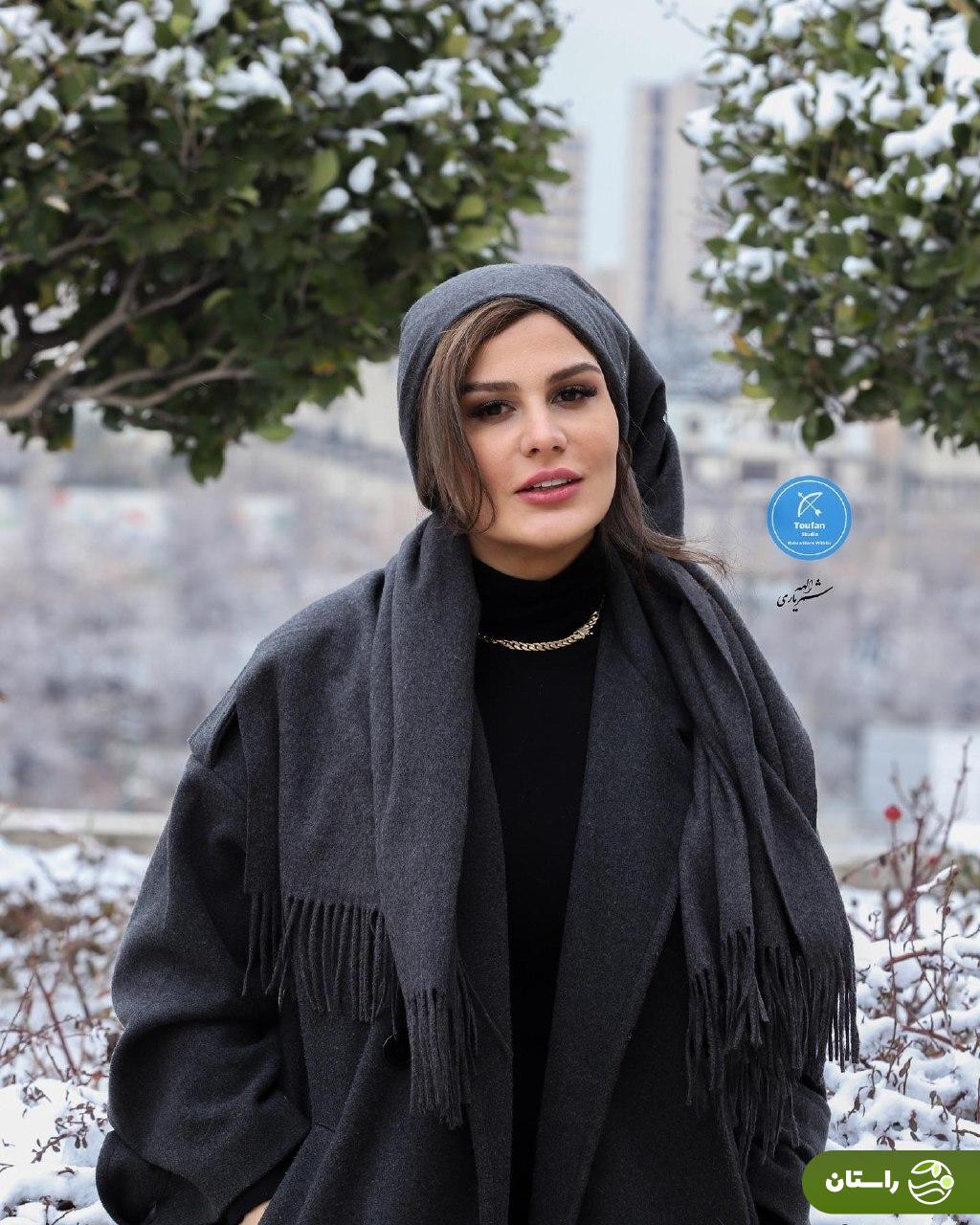 تصاویری که رز رضوی از خود در برف منتشر کرد