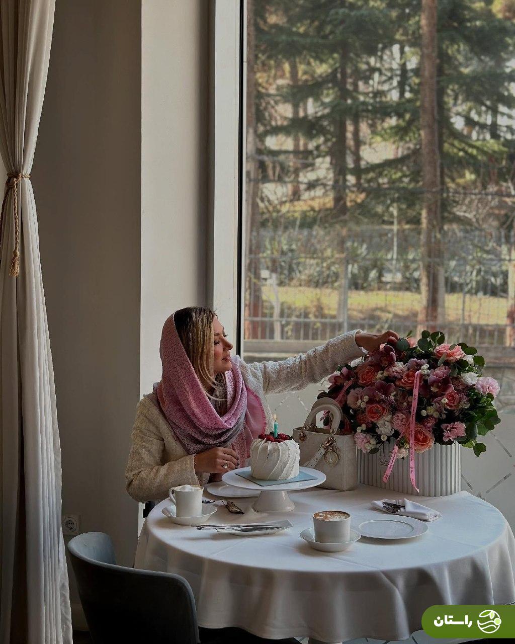 تصاویر | جشن تولد لاکچری مینا مختاری همسر بهرام رادان