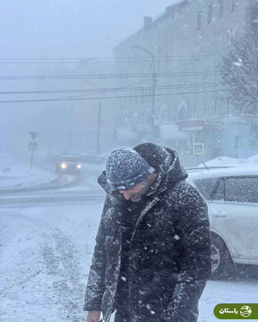 عکس‌‌های سرد و یخیِ علی ضیا در برف و بوران روسیه
