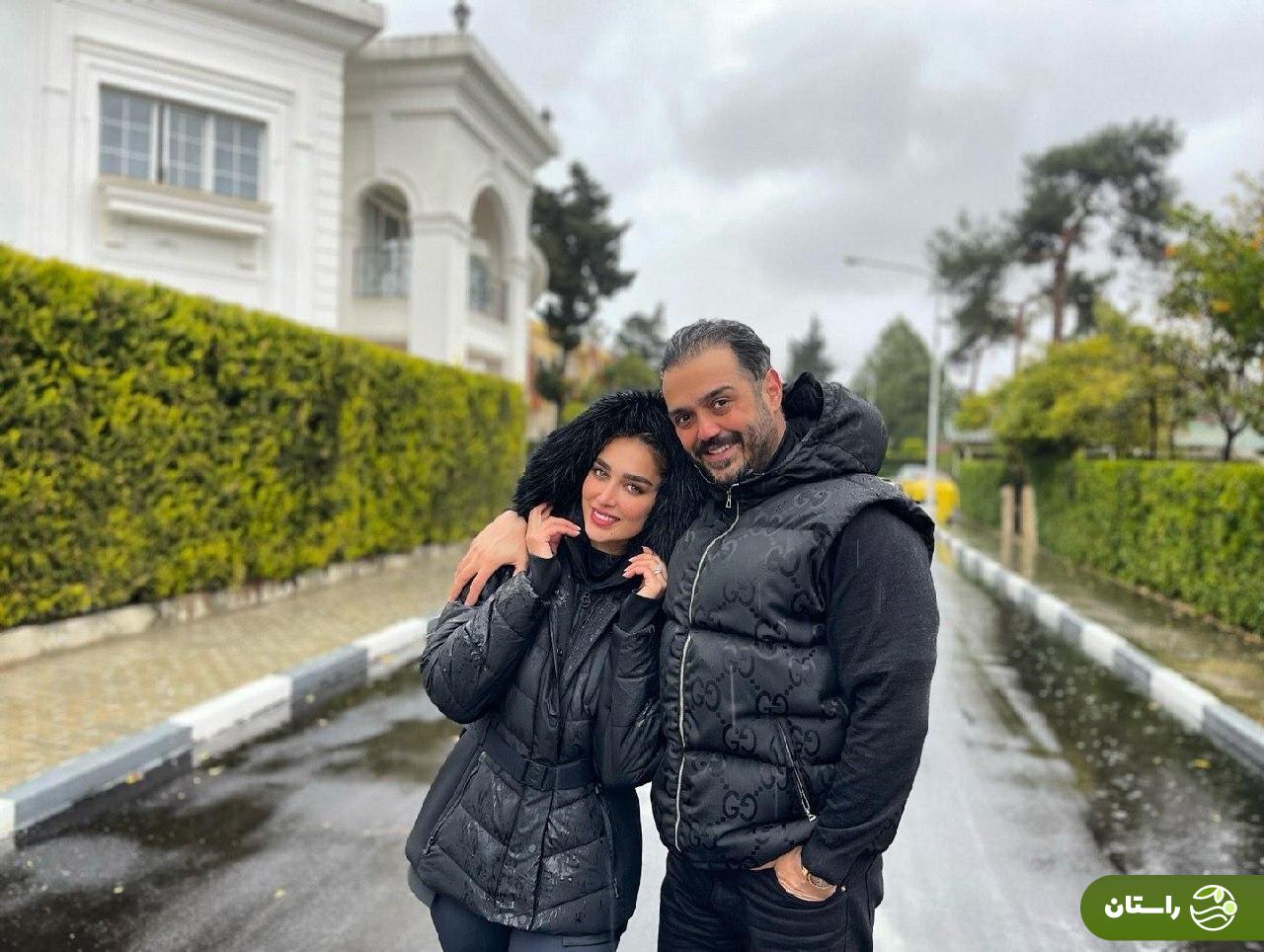 جدیدترین تصاویر آناشید حسینی و همسرش به مناسبت تولد ۳۳ سالگی‌ او