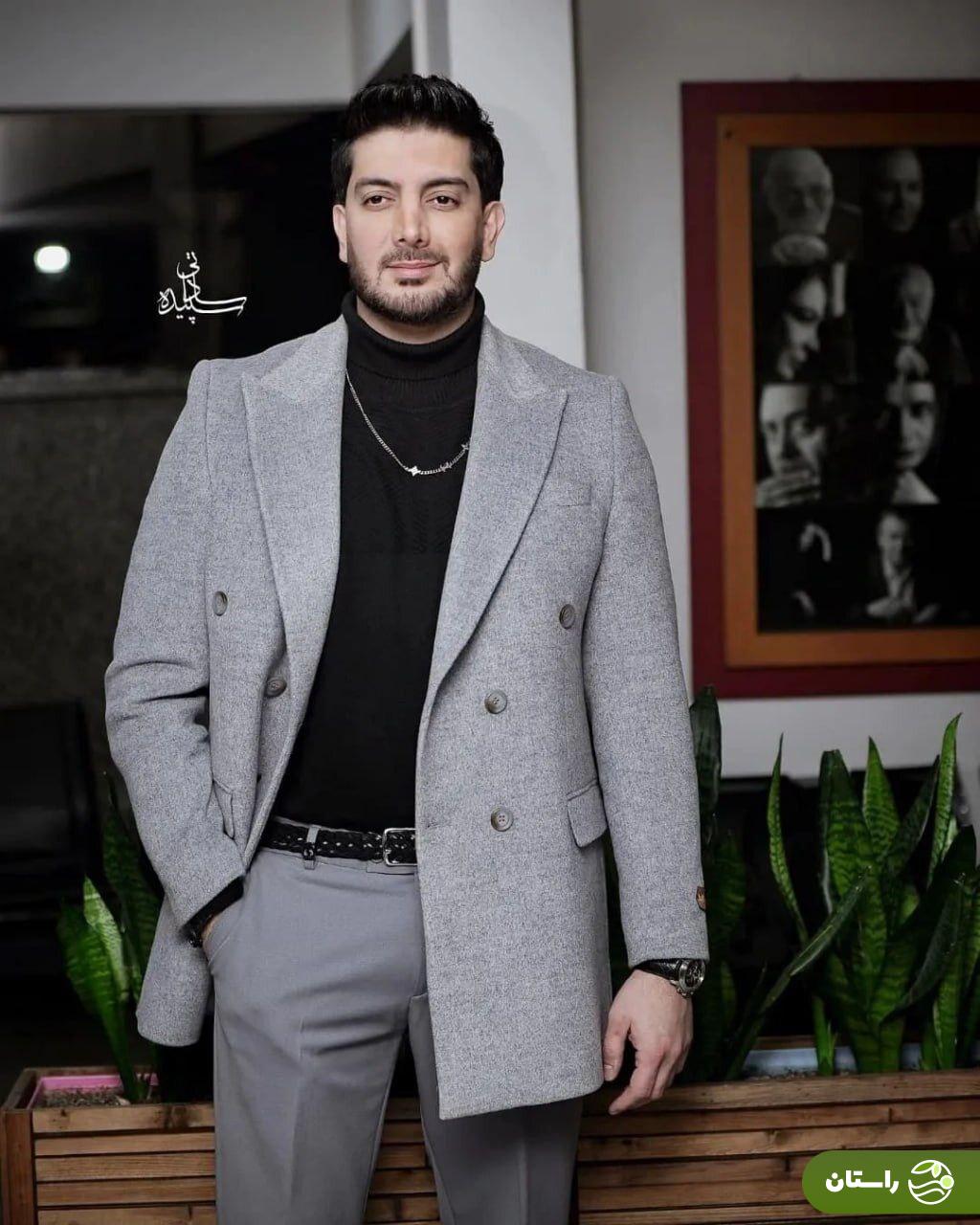 تصاویر | گردنبند گرانقیمت فرزاد فرزین در اکران خصوصی