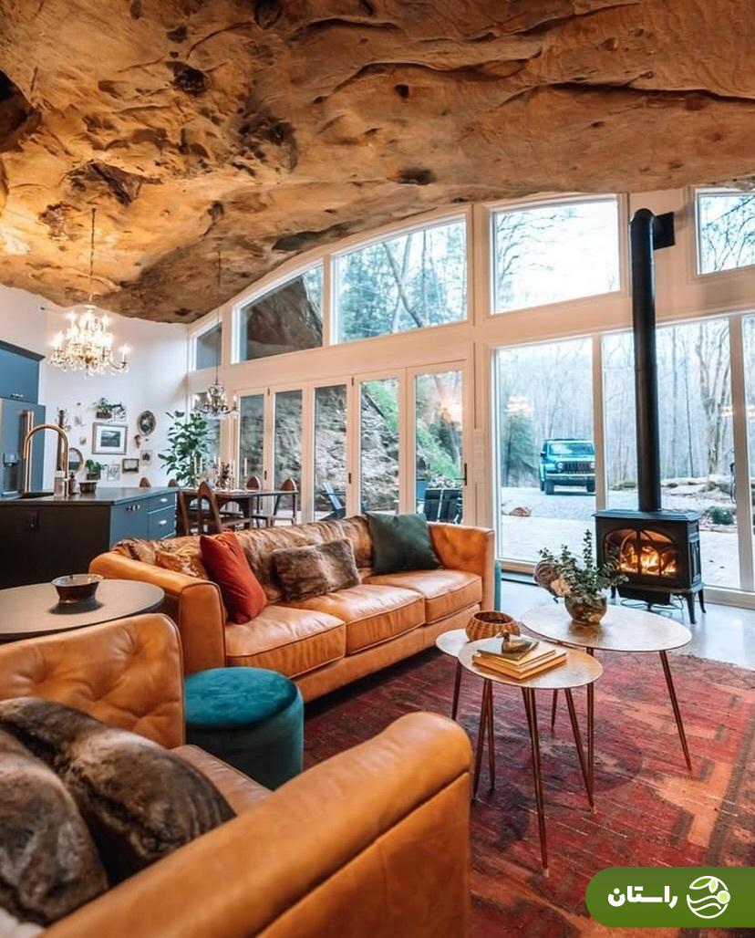 تبدیل غاری متروکه به خانهای گرم و زیبا تبدیل غاری متروکه به خانهای گرم و زیبا