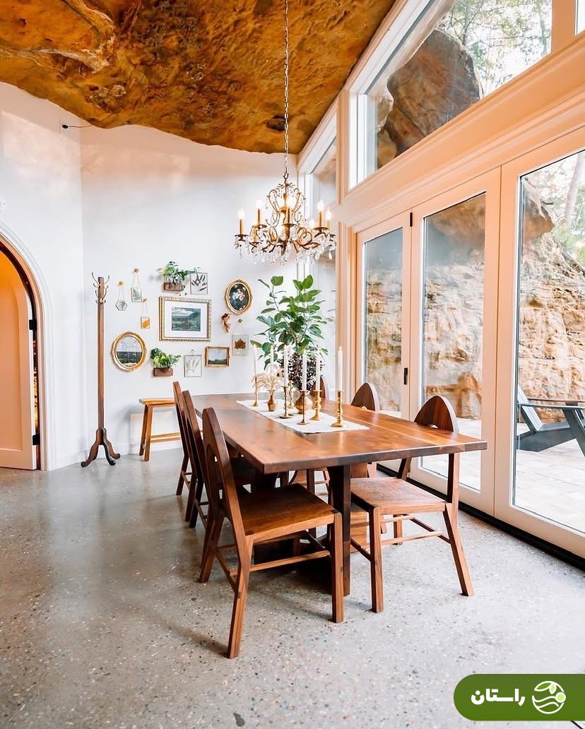 تبدیل غاری متروکه به خانهای گرم و زیبا تبدیل غاری متروکه به خانهای گرم و زیبا