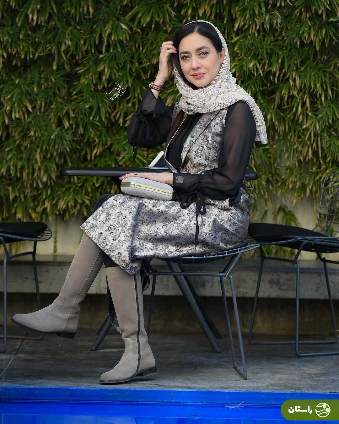 تصاویر | ژست‌های بهاره کیان افشار با استایل جدید