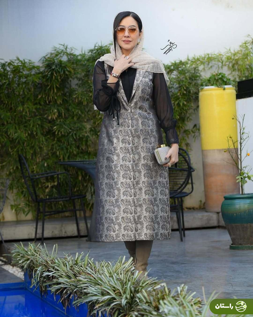 تصاویر | ژست‌های بهاره کیان افشار با استایل جدید