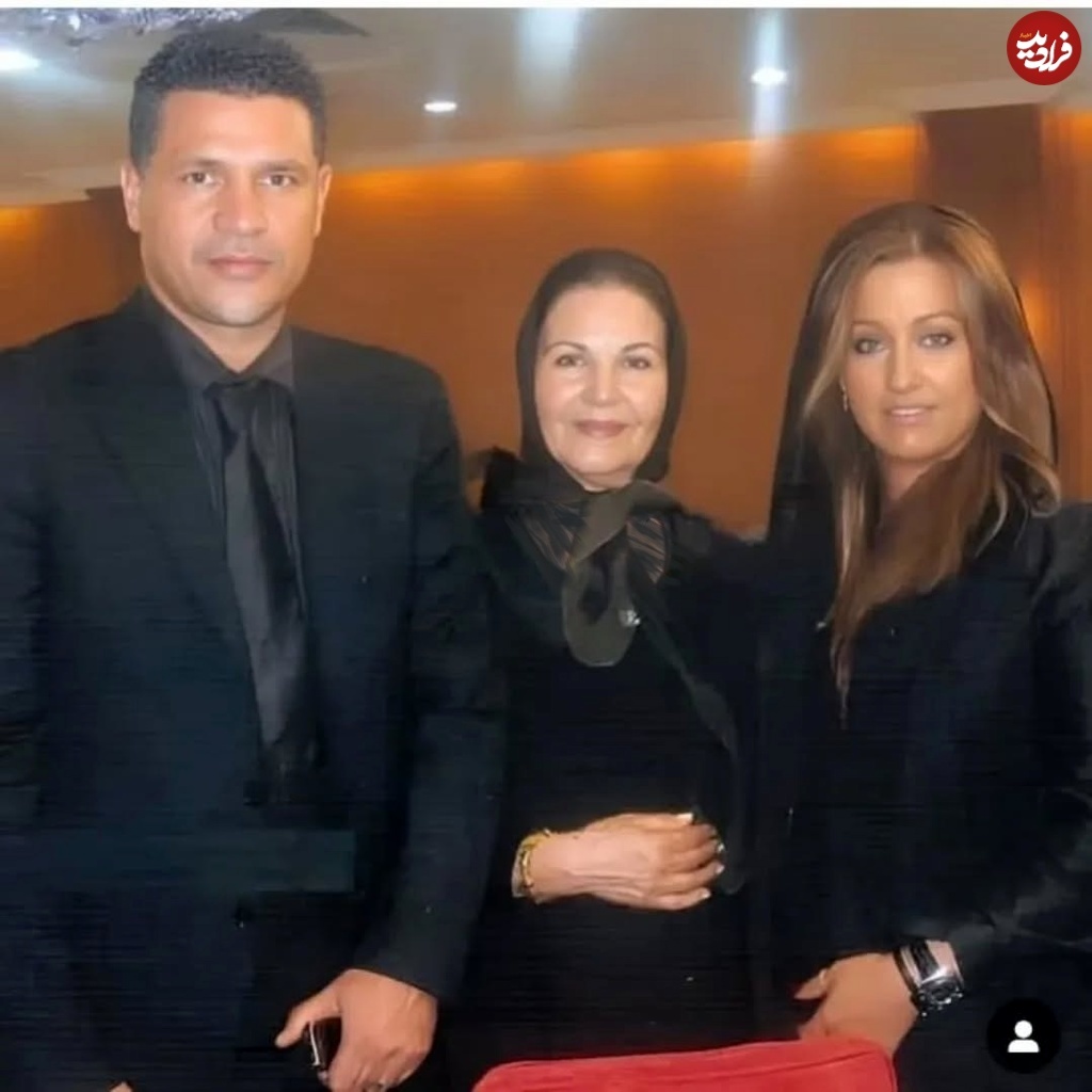 (عکس) سفر در زمان؛ «پوری بنایی در کنار علی دایی و همسرش» اواخر دهه ۸۰