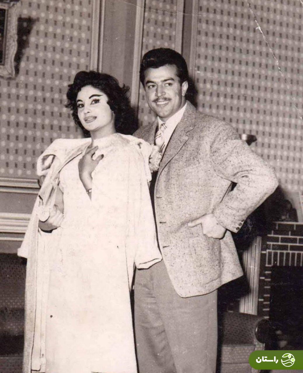عکسی قدیمی و دیده نشده از ایرج قادری و همسرش تهمینه