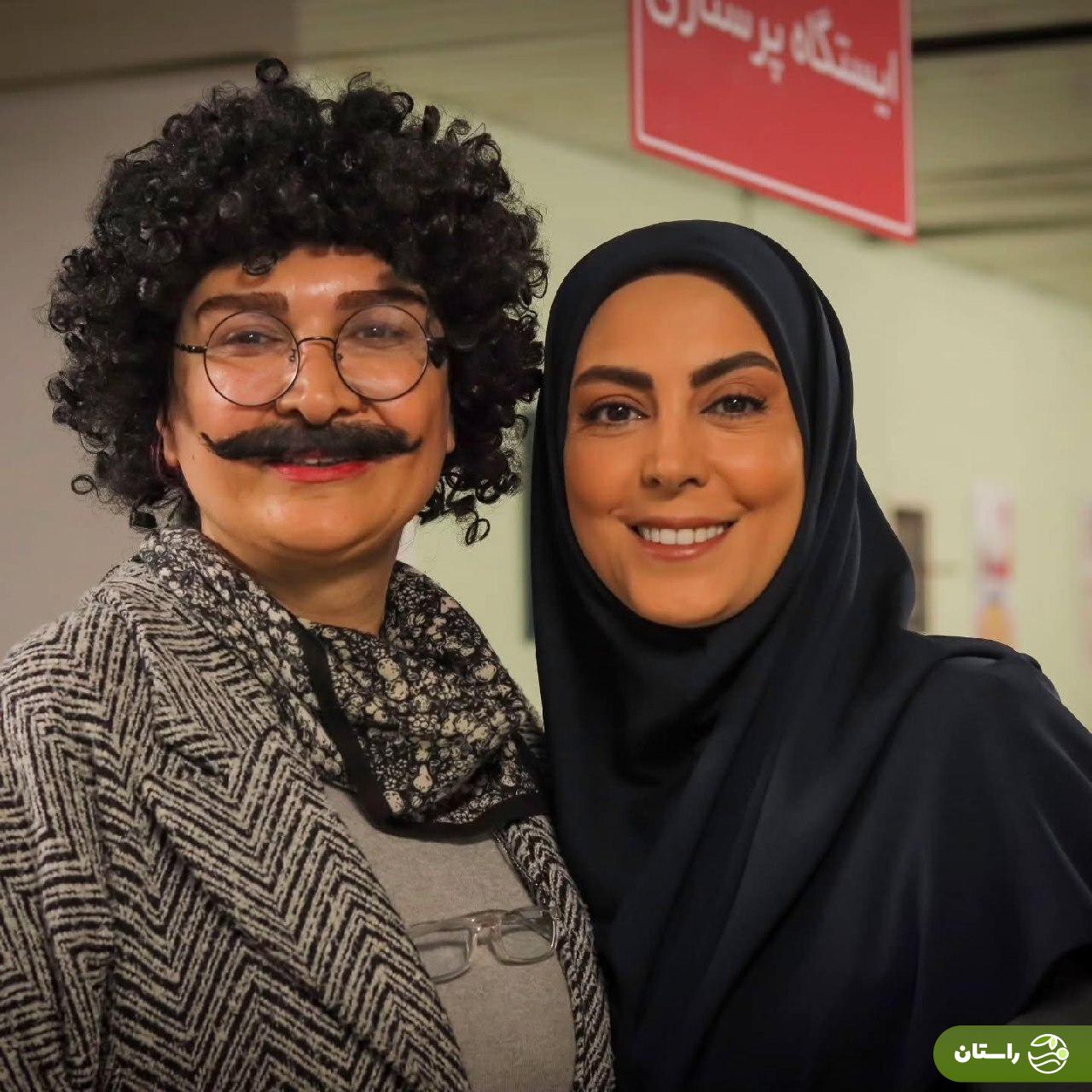 تصاویر | نیلوفر شهیدی با گریم مردانه در کنار مینا نوروزی و مریم کاویانی