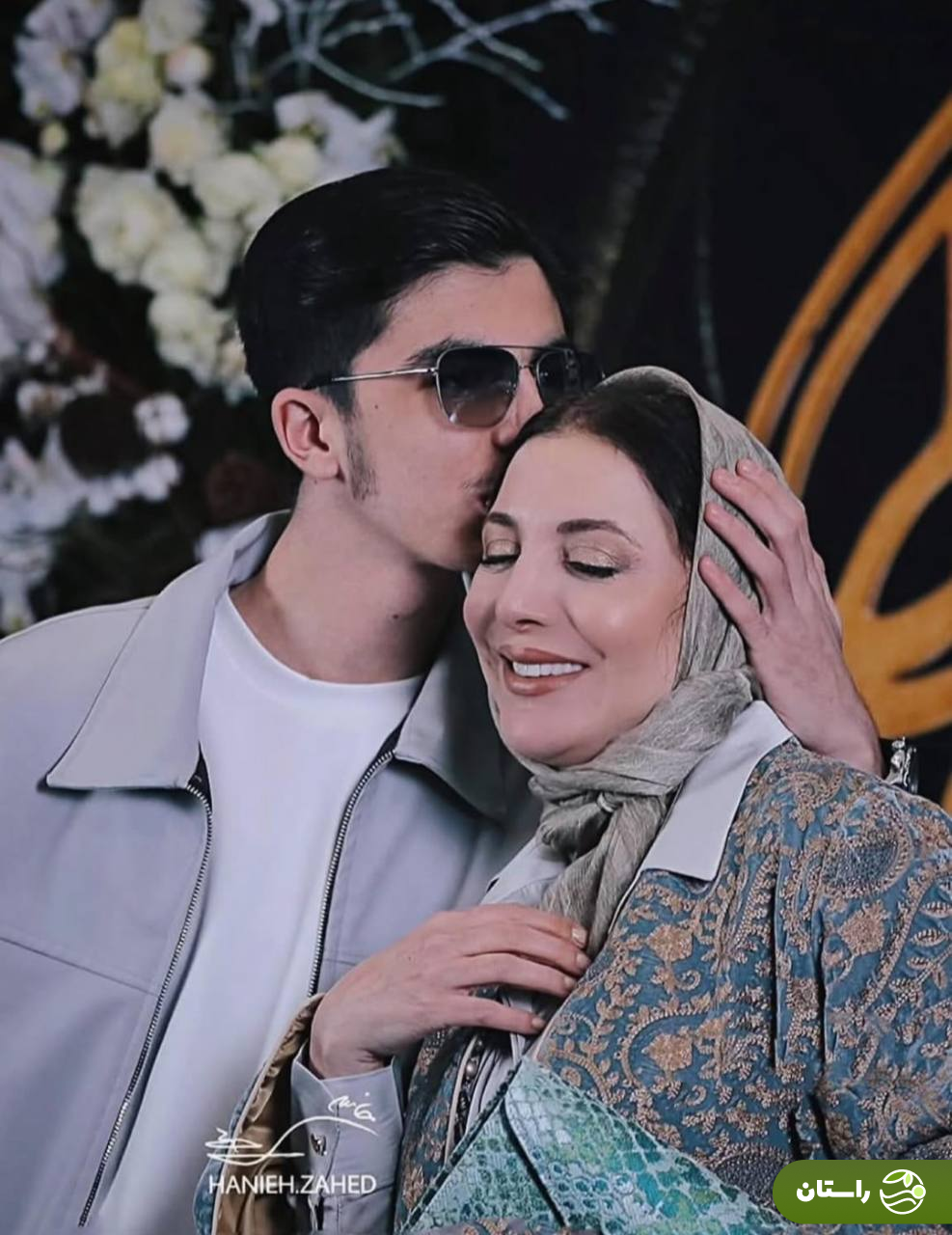 عکس | بوسه‌ای عاشقانه بر سر رویا میرعلمی که بسیار وایرال شد