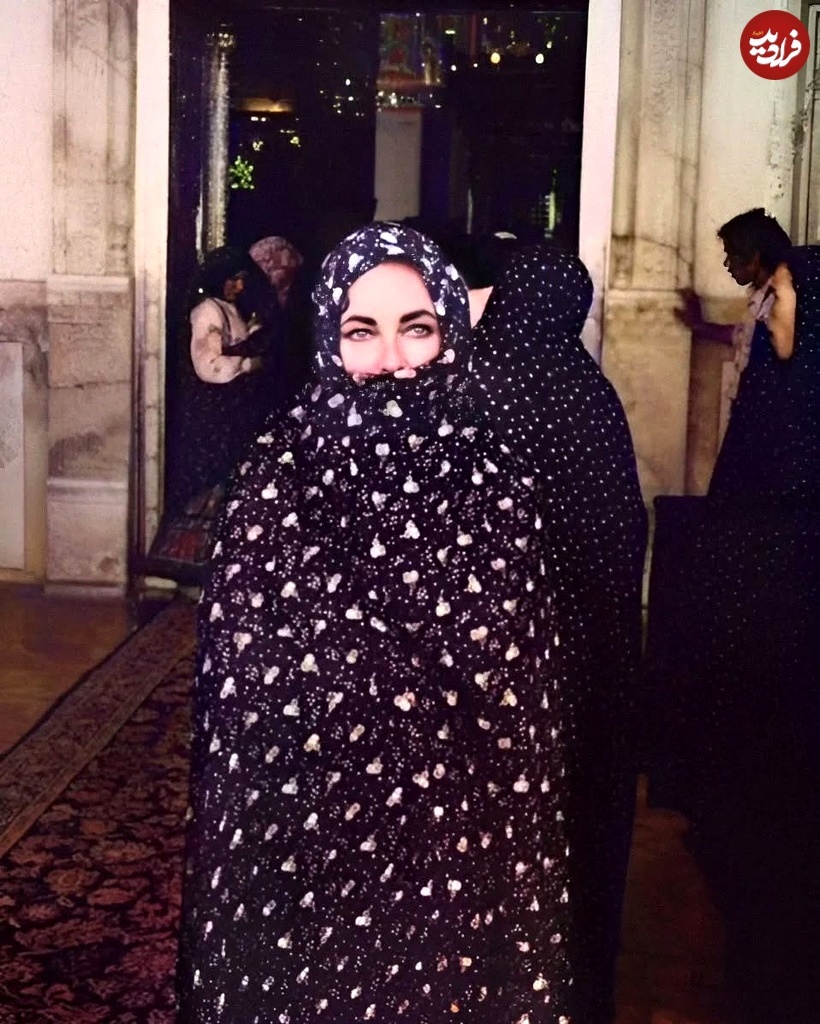 عکس | تونل زمان؛ «الیزابت تیلور» معروفترین زن هالیوود در شاهچراغ سال ۵۴