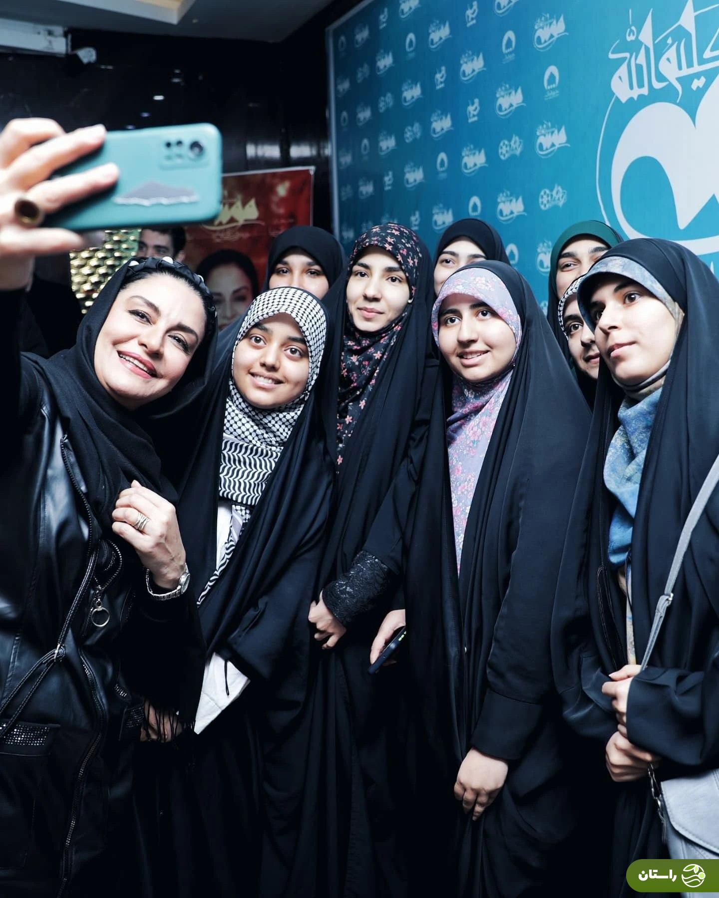 تصاویر | استقبال پرشور قمی‌ها از مریلا زارعی در اکران موسی کلیم‌الله