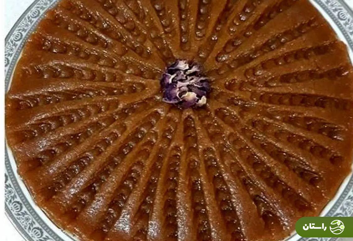 طرز تهیه حلوای اوماج با شیره انگور یک دسر مقوی برای افطار حلوای اوماج با شیره انگور