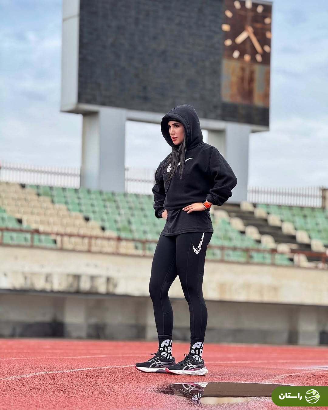 جدیدترین تصاویر از جواهر زمانی؛ دختر قهرمان پرش سه گام ایران