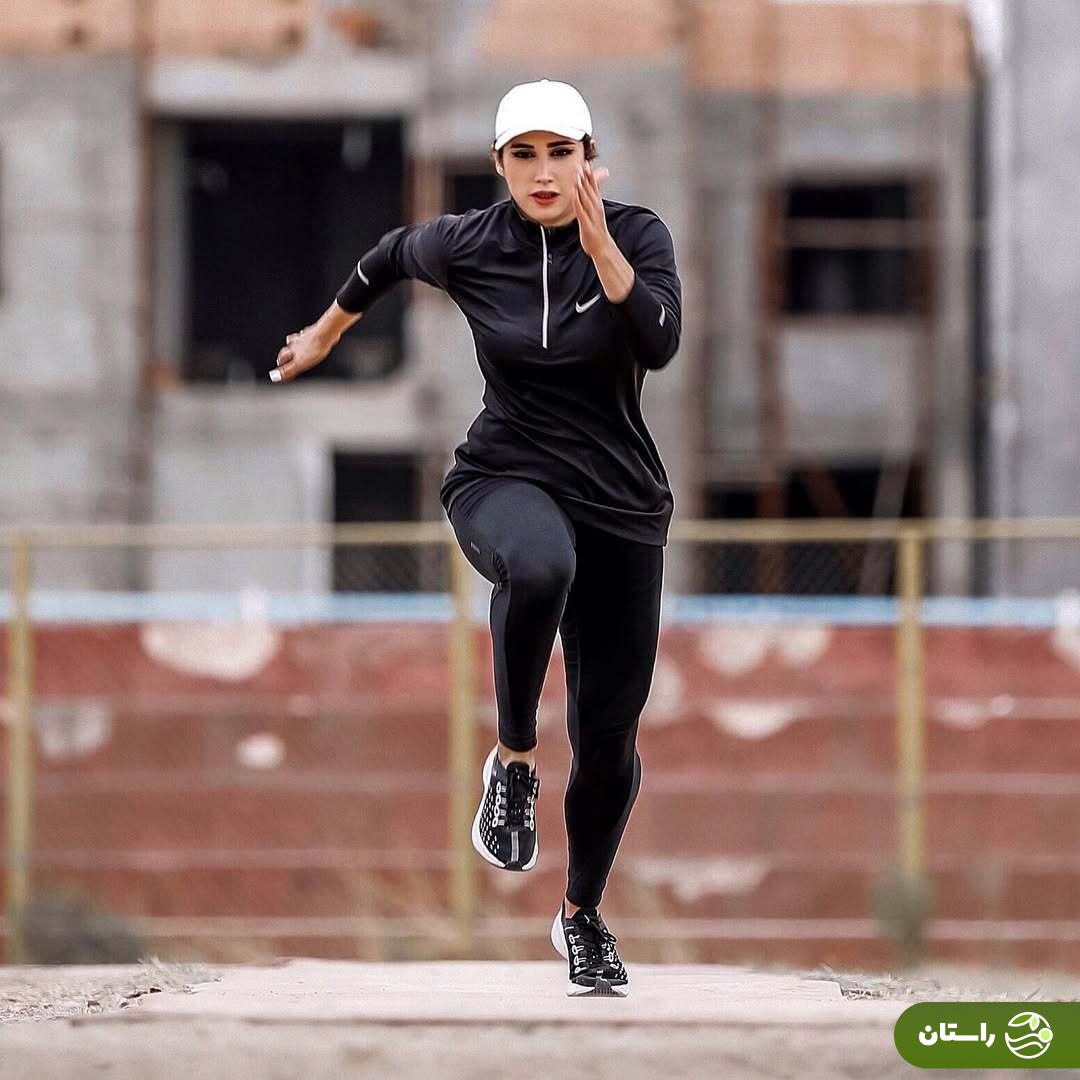 جدیدترین تصاویر از جواهر زمانی؛ دختر قهرمان پرش سه گام ایران