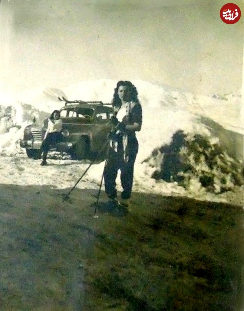 (عکس) سفر به تاریخ؛ «فوزیه» همسر اول محمدرضا پهلوی از بیابان مصر تا اسکی در دیزین سال ۱۳۲۰