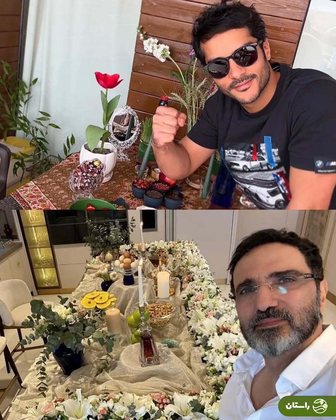 تصاویر هنرمندان پای سفره هفت سین ۱۴۰۴