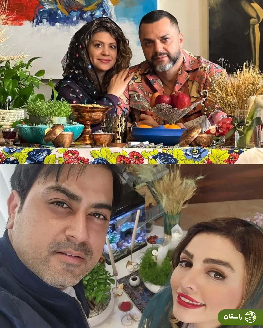 تصاویر هنرمندان پای سفره هفت سین ۱۴۰۴