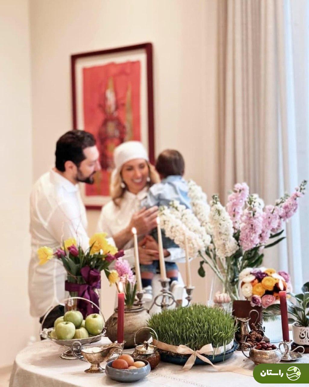 تصاویر هنرمندان پای سفره هفت سین ۱۴۰۴