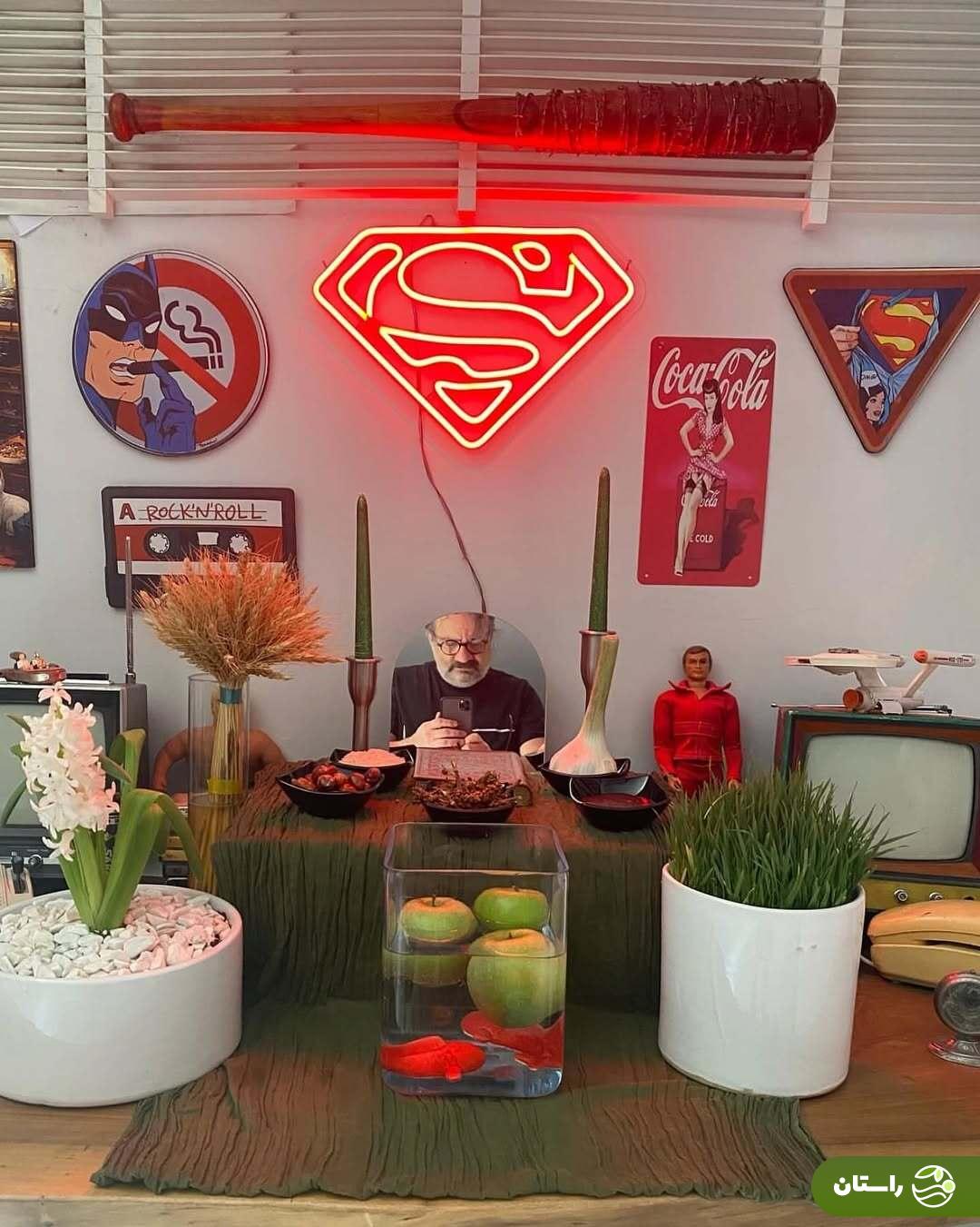 تصاویر هنرمندان پای سفره هفت سین ۱۴۰۴