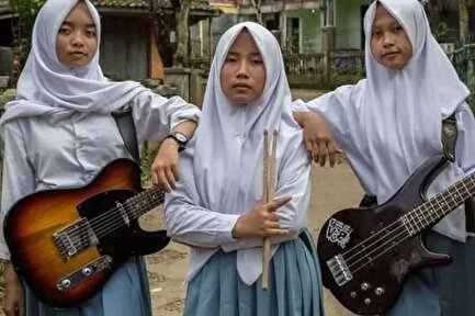 تاریخ‌سازی سه دختر محجبه با موسیقی متال