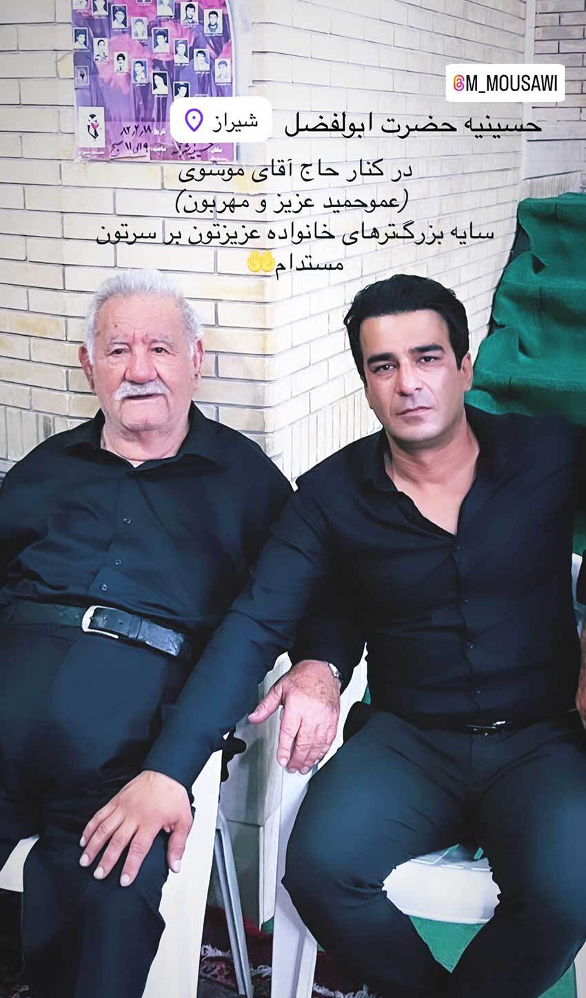 (عکس) یوسف تیموری در حسینیه شیراز