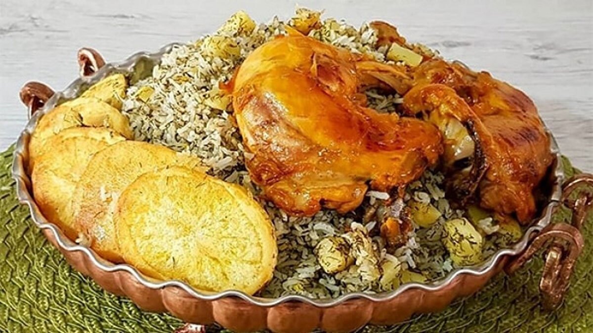 طرز تهیه سیب پلو کرمانشاهی مجلسی در ۴ مرحله ساده